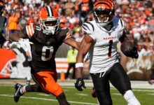 Cleveland Browns vs Bengals Match Player Stats